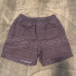 Women's Patterned Gray Shorts